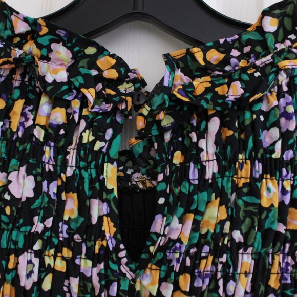 Tuckernuck Floral Midi Dress - Black and Multicolor - Picture 8 of 11